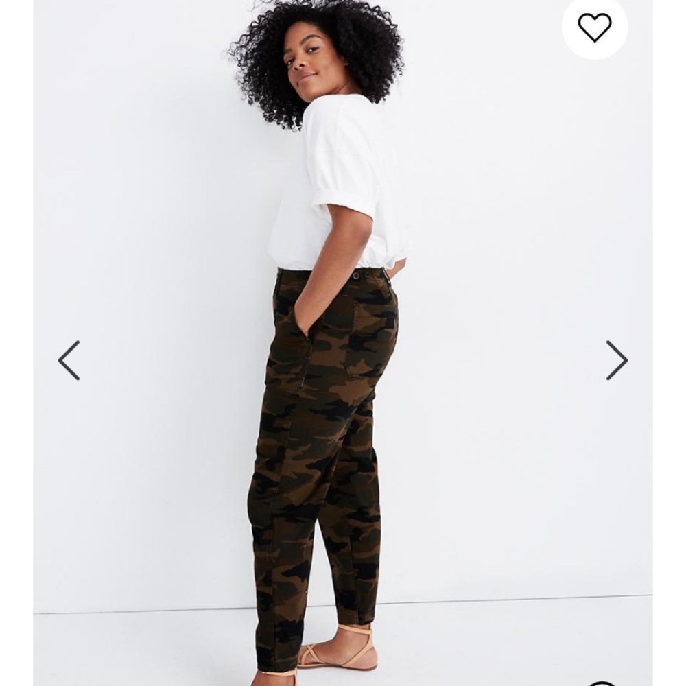 Madewell Griff Fatigue Pants in Camo